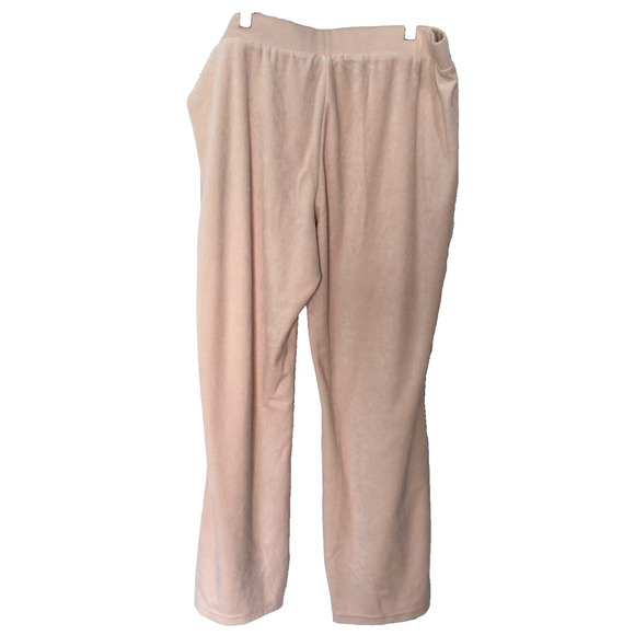 NWT Juicy Couture Velour Boot Leg Pants Short Womens Sz XLP Scallop Pink - Picture 2 of 8